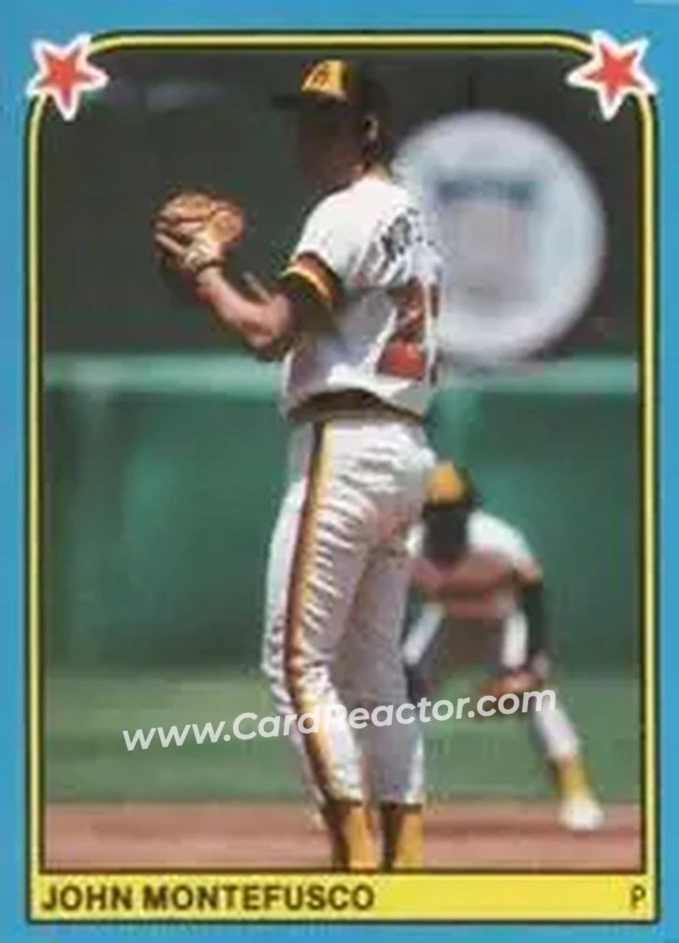 1983 Fleer Star Stickers #270 - John Montefusco - San Diego Padres - Front