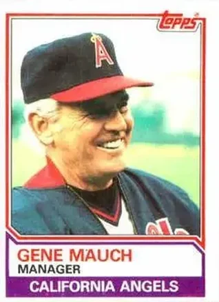 1983 Topps #276 - Gene Mauch - California Angels