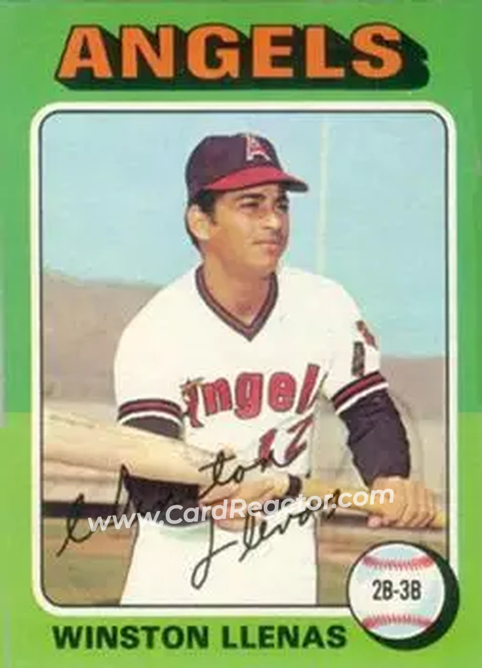 1975 Topps #597 - Winston Llenas - California Angels - Front