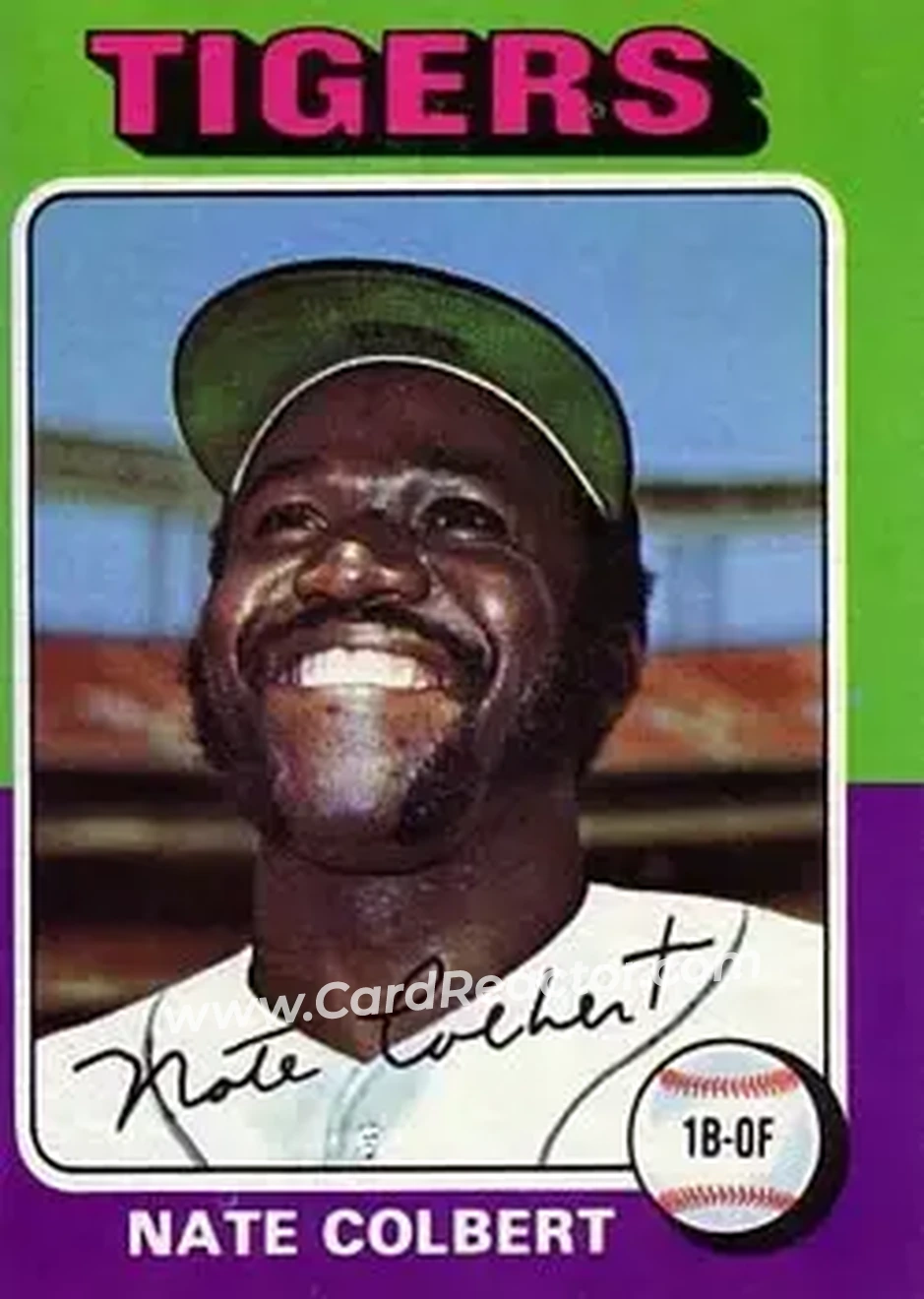 1975 Topps #599 - Nate Colbert - Detroit Tigers - Front