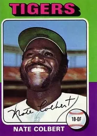 1975 Topps #599 - Nate Colbert - Detroit Tigers