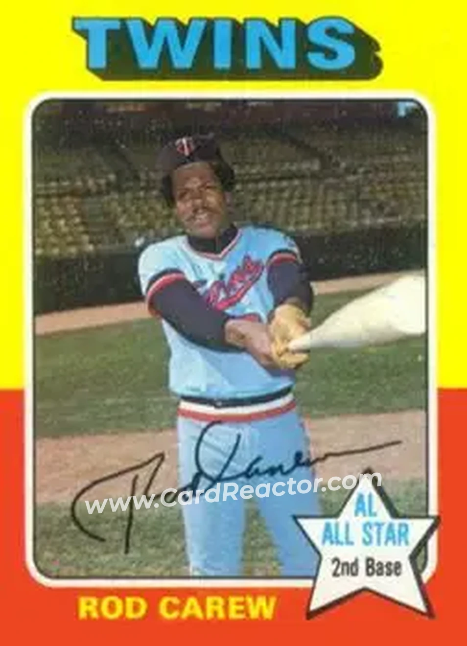 1975 Topps #600 - Rod Carew - Minnesota Twins - Front