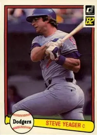 1982 Donruss #201 - Steve Yeager - Los Angeles Dodgers 1982 Donruss #201 - Steve Yeager - Los Angeles Dodgers