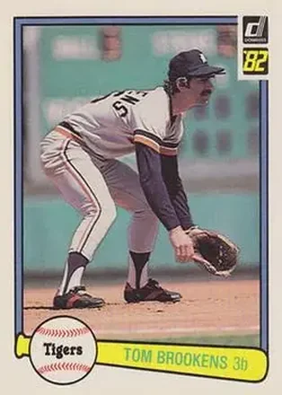 1982 Donruss #202 - Tom Brookens - Detroit Tigers