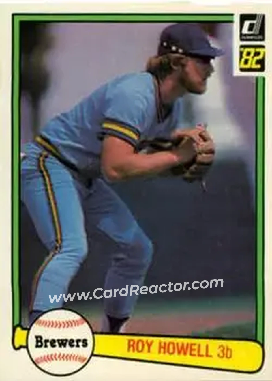 1982 Donruss #204 - Roy Howell - Milwaukee Brewers - Front