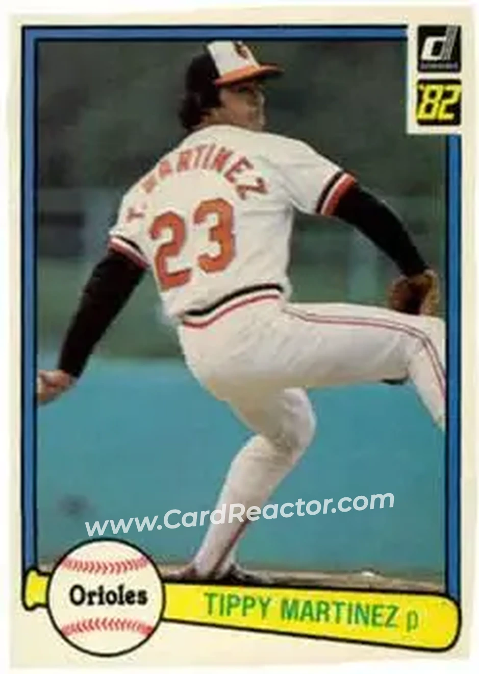 1982 Donruss #205 - Tippy Martinez - Baltimore Orioles - Front