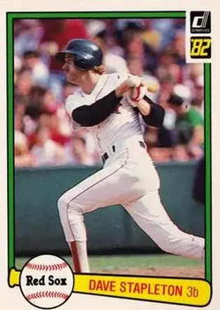 1982 Donruss #208 - Dave Stapleton - Boston Red Sox