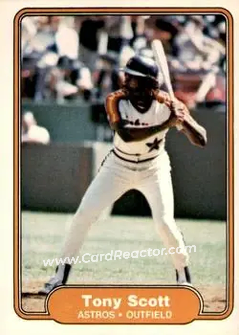 1982 Fleer #231 - Tony Scott - Houston Astros - Front 1982 Fleer #231 - Tony Scott - Houston Astros - Front