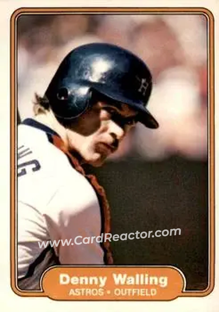 1982 Fleer #236 - Denny Walling - Houston Astros - Front