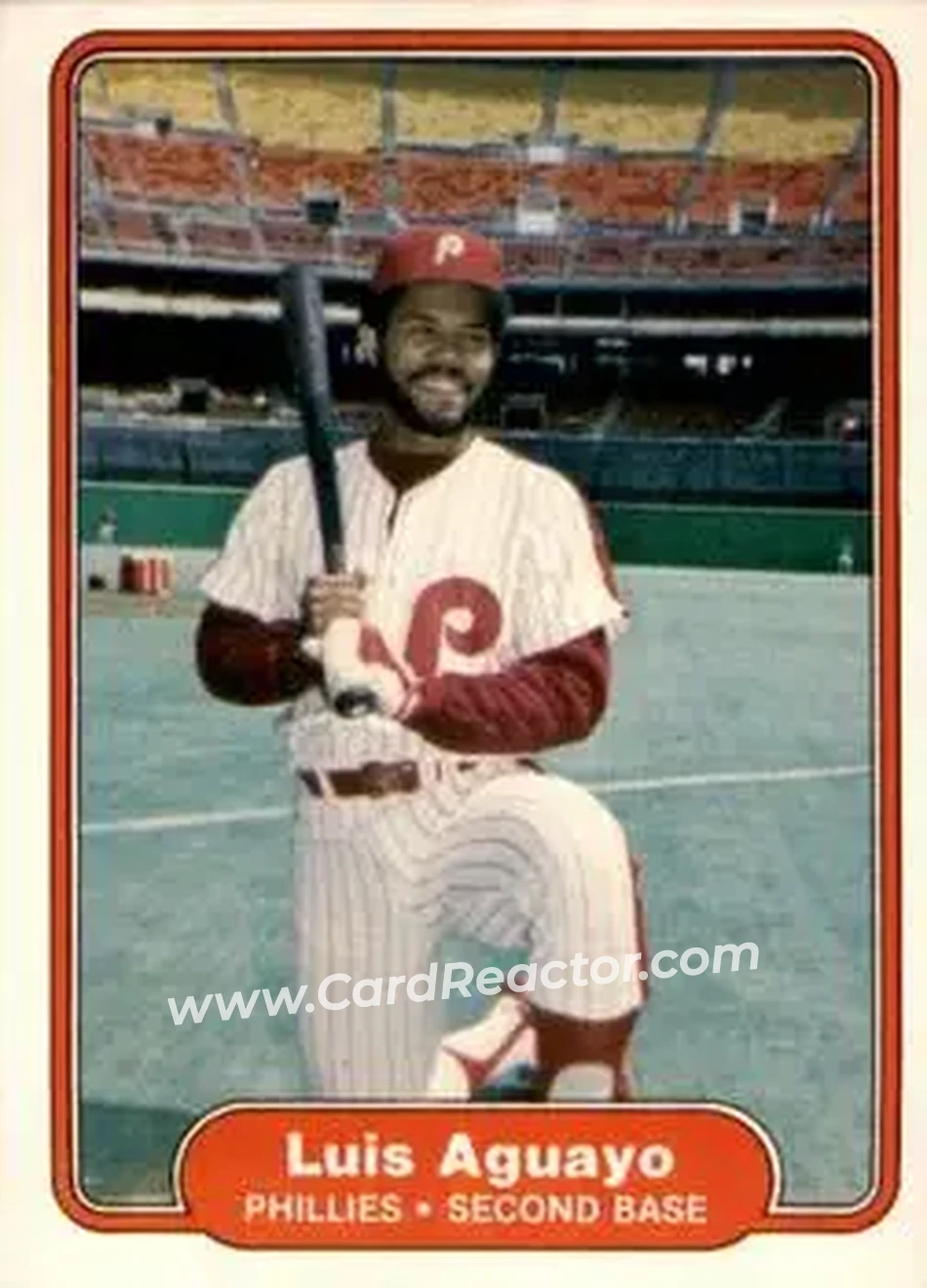 1982 Fleer #238 - Luis Aguayo - Philadelphia Phillies - Front 1982 Fleer #238 - Luis Aguayo - Philadelphia Phillies - Front