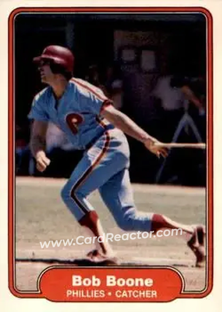 1982 Fleer #240 - Bob Boone - Philadelphia Phillies - Front