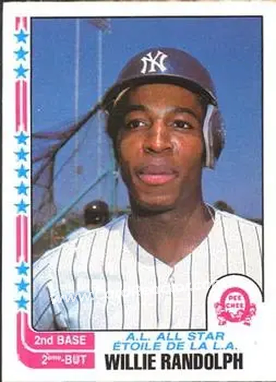 1982 O-Pee-Chee #213 - Willie Randolph - New York Yankees - Front 1982 O-Pee-Chee #213 - Willie Randolph - New York Yankees - Front