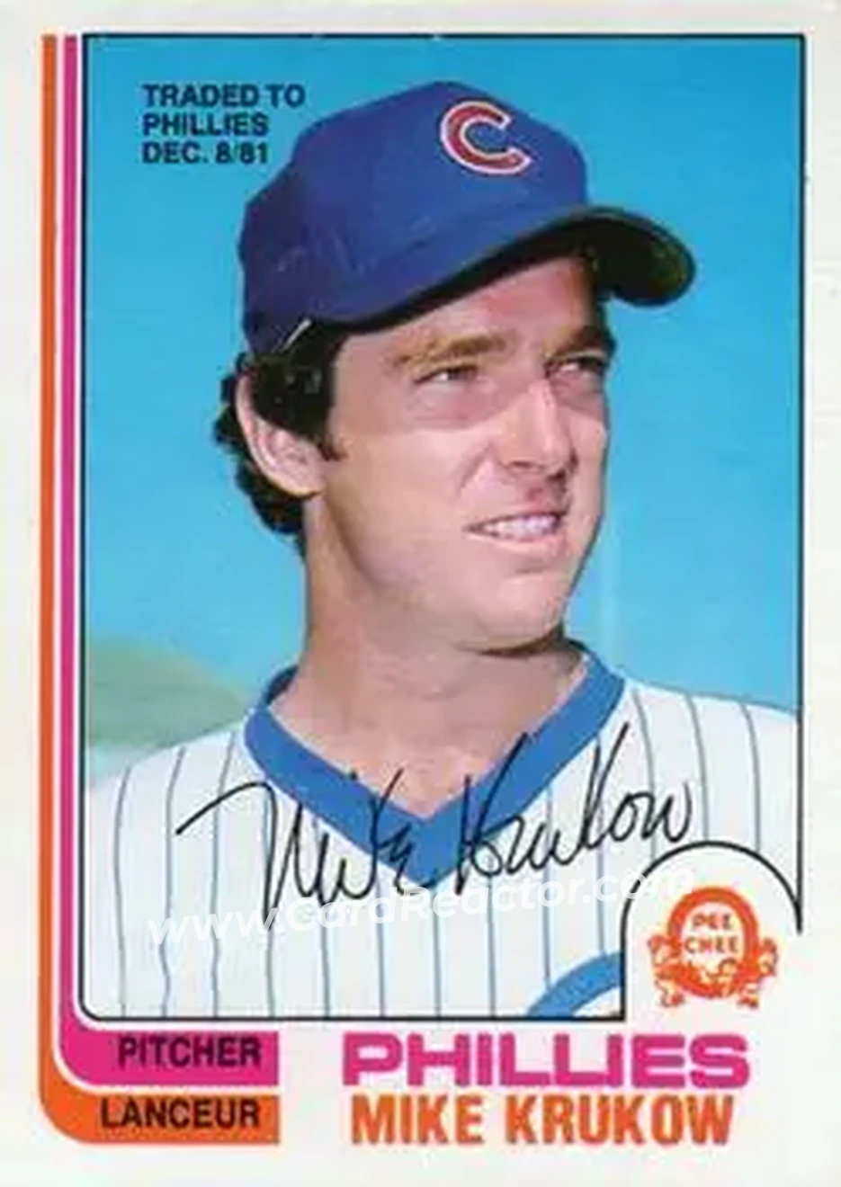 1982 O-Pee-Chee #215 - Mike Krukow - Philadelphia Phillies - Front 1982 O-Pee-Chee #215 - Mike Krukow - Philadelphia Phillies - Front