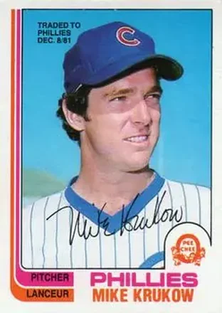 1982 O-Pee-Chee #215 - Mike Krukow - Philadelphia Phillies