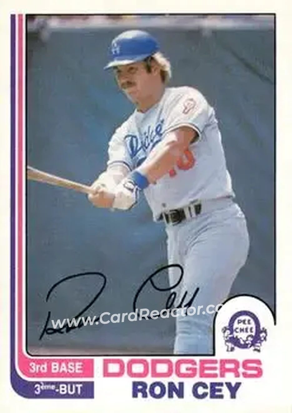 1982 O-Pee-Chee #216 - Ron Cey - Los Angeles Dodgers - Front