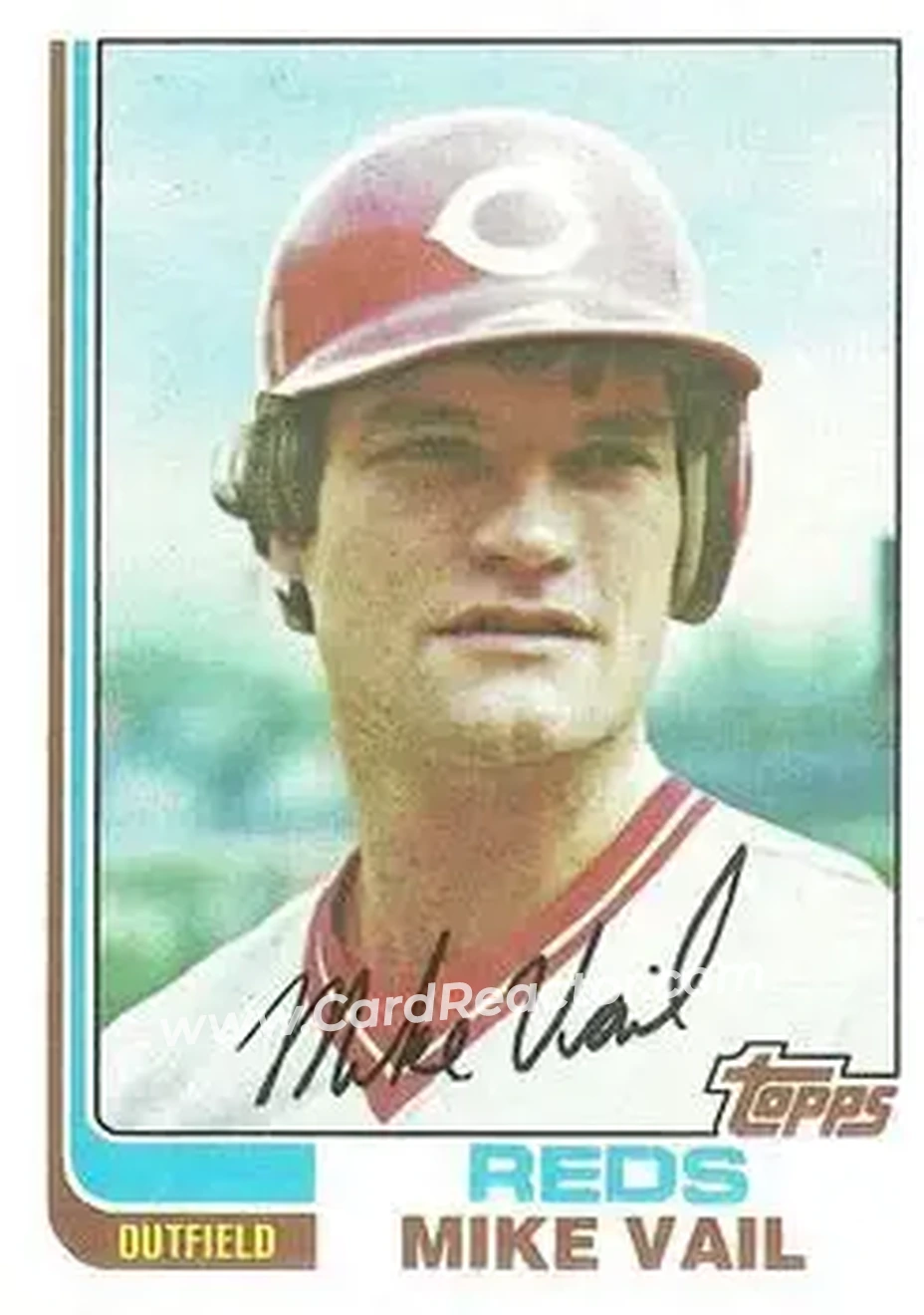 1982 Topps #194 - Mike Vail - Cincinnati Reds - Front