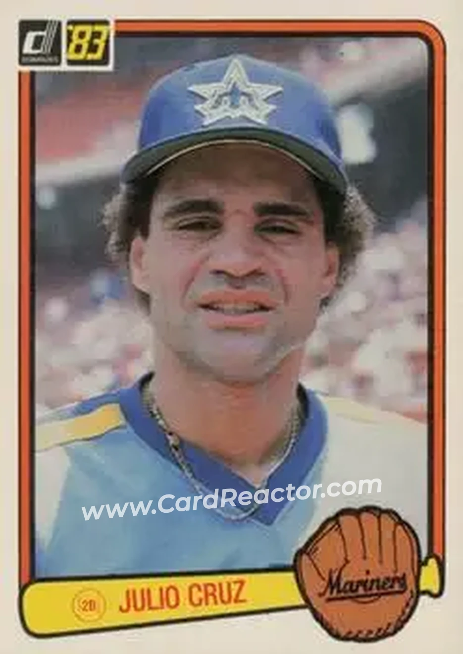 1983 Donruss #379 - Julio Cruz - Seattle Mariners - Front 1983 Donruss #379 - Julio Cruz - Seattle Mariners - Front