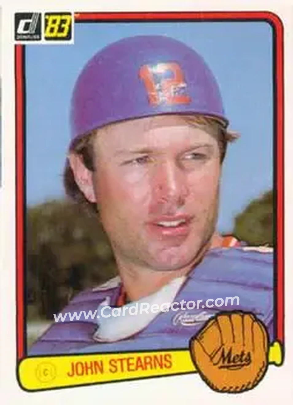 1983 Donruss #380 - John Stearns - New York Mets - Front 1983 Donruss #380 - John Stearns - New York Mets - Front