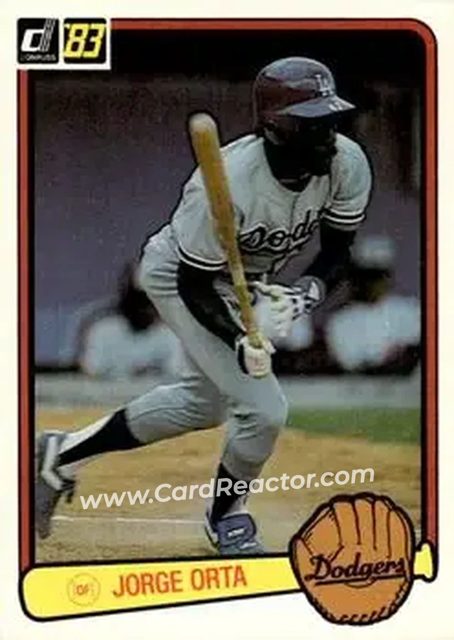 1983 Donruss #388 - Jorge Orta - Los Angeles Dodgers - Front 1983 Donruss #388 - Jorge Orta - Los Angeles Dodgers - Front