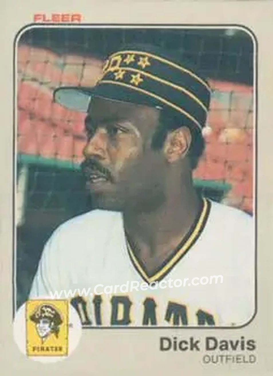 1983 Fleer #305 - Dick Davis - Pittsburgh Pirates - Front