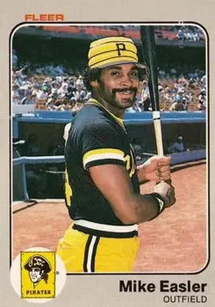 1983 Fleer #306 - Mike Easler - Pittsburgh Pirates