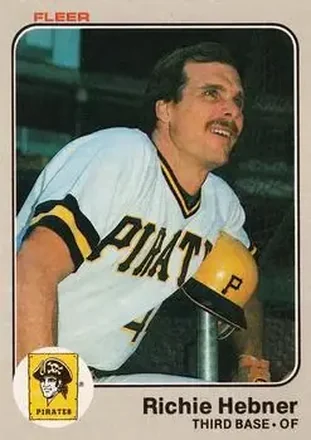 1983 Fleer #307 - Rich Hebner - Pittsburgh Pirates