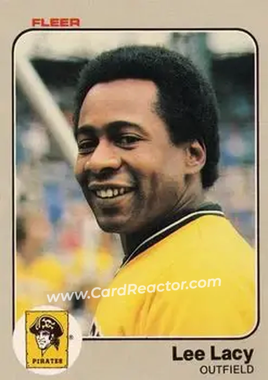 1983 Fleer #308 - Lee Lacy - Pittsburgh Pirates - Front