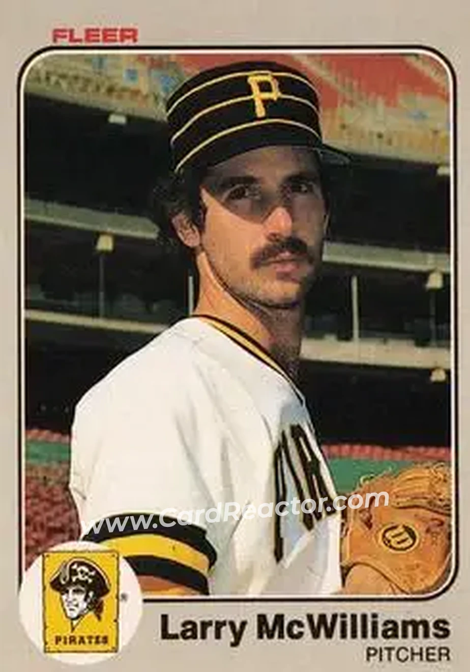 1983 Fleer #310 - Larry McWilliams - Pittsburgh Pirates - Front