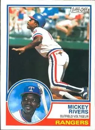 1983 O-Pee-Chee #224 - Mickey Rivers - Texas Rangers 1983 O-Pee-Chee #224 - Mickey Rivers - Texas Rangers