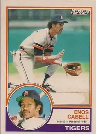 1983 O-Pee-Chee #225 - Enos Cabell - Detroit Tigers