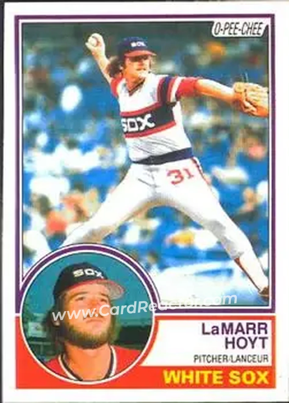 1983 O-Pee-Chee #226 - LaMarr Hoyt - Chicago White Sox - Front 1983 O-Pee-Chee #226 - LaMarr Hoyt - Chicago White Sox - Front