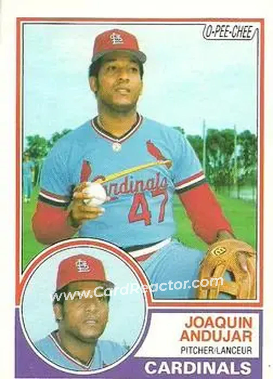 1983 O-Pee-Chee #228 - Joaquin Andujar - St. Louis Cardinals - Front