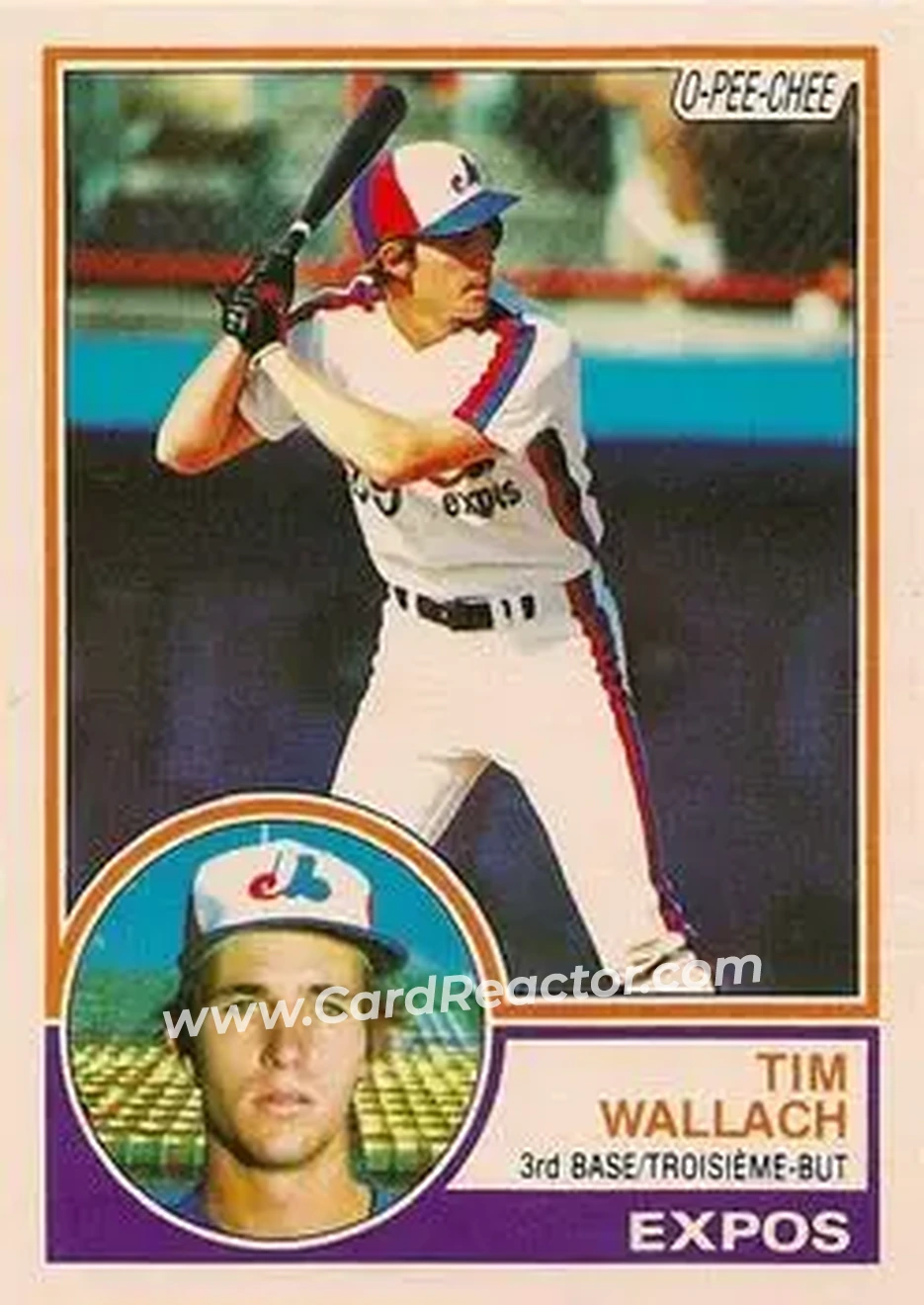 1983 O-Pee-Chee #229 - Tim Wallach - Montreal Expos - Front