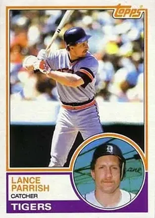 1983 Topps #285 - Lance Parrish - Detroit Tigers