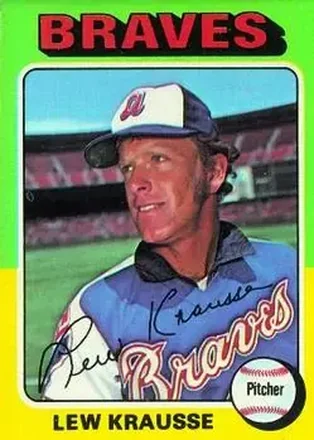1975 Topps #603 - Lew Krausse - Atlanta Braves 1975 Topps #603 - Lew Krausse - Atlanta Braves