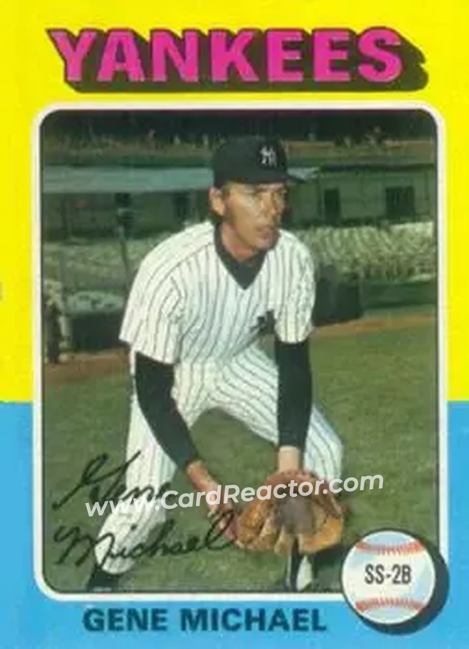 1975 Topps #608 - Gene Michael - New York Yankees - Front