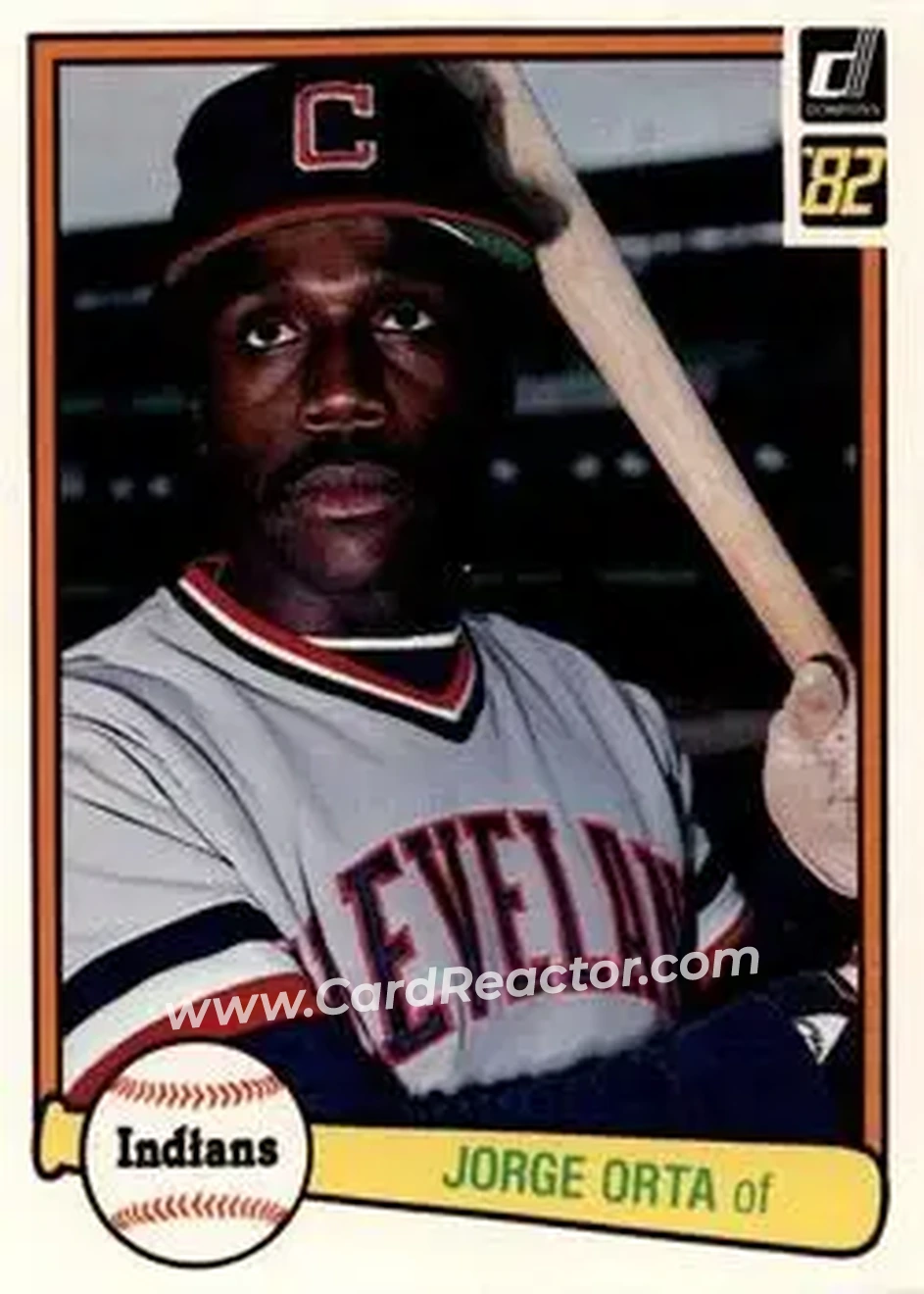 1982 Donruss #211 - Jorge Orta - Cleveland Indians - Front