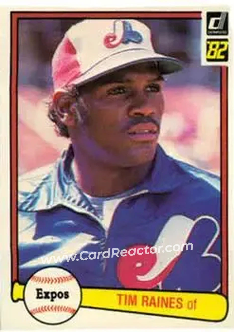 1982 Donruss #214 - Tim Raines - Montreal Expos - Front
