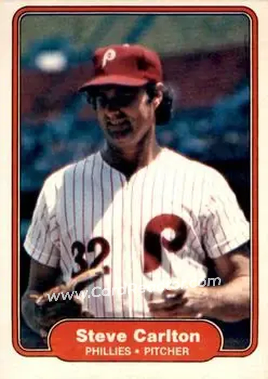 1982 Fleer #243 - Steve Carlton - Philadelphia Phillies - Front