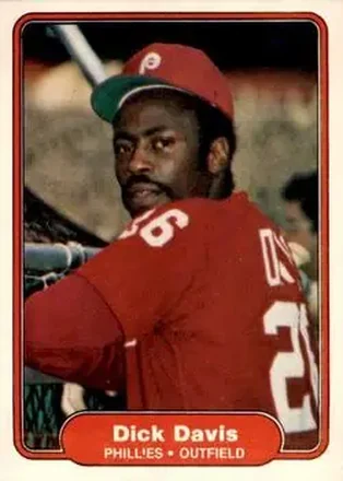 1982 Fleer #245 - Dick Davis - Philadelphia Phillies