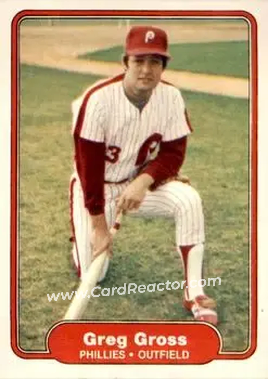 1982 Fleer #246 - Greg Gross - Philadelphia Phillies - Front