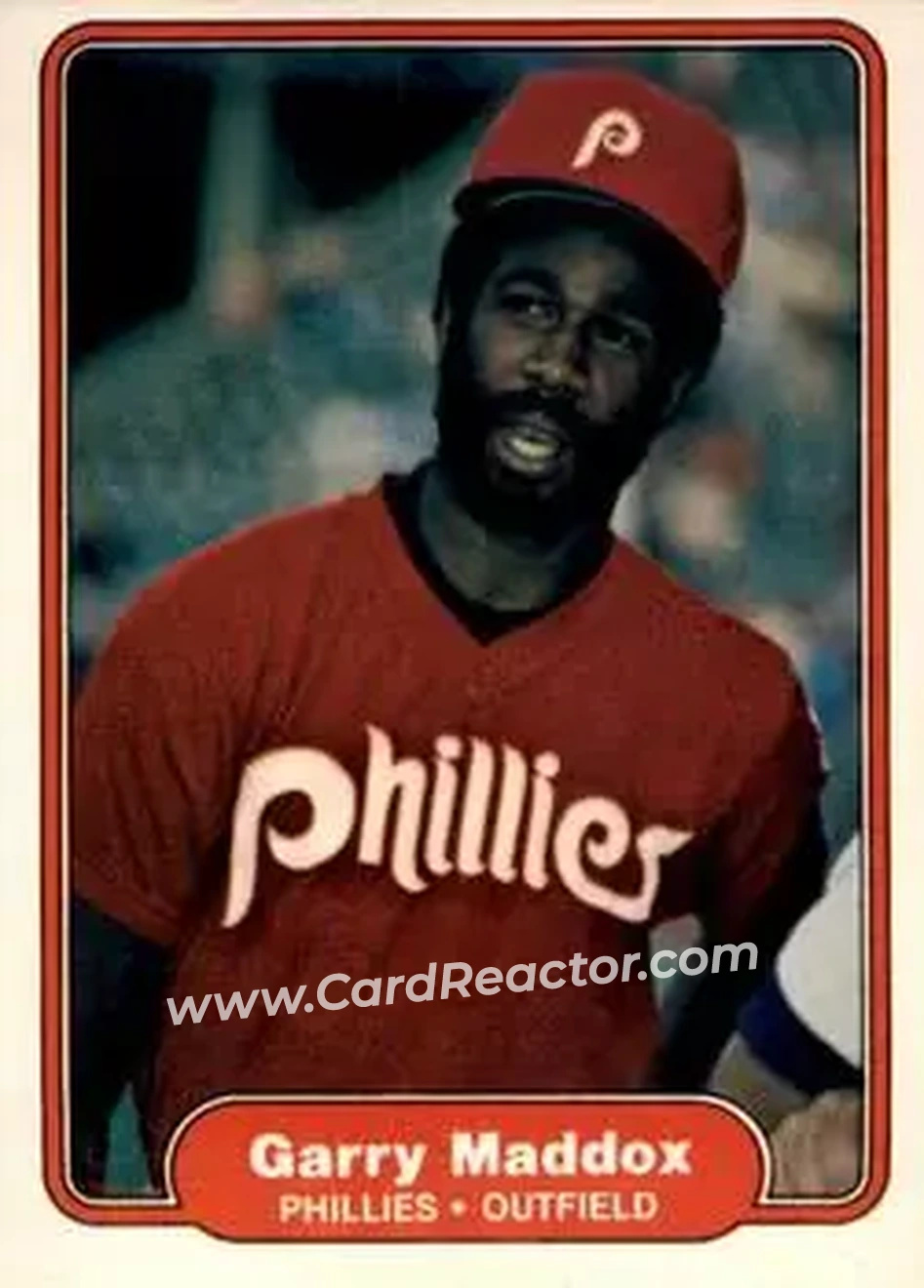 1982 Fleer #248 - Garry Maddox - Philadelphia Phillies - Front