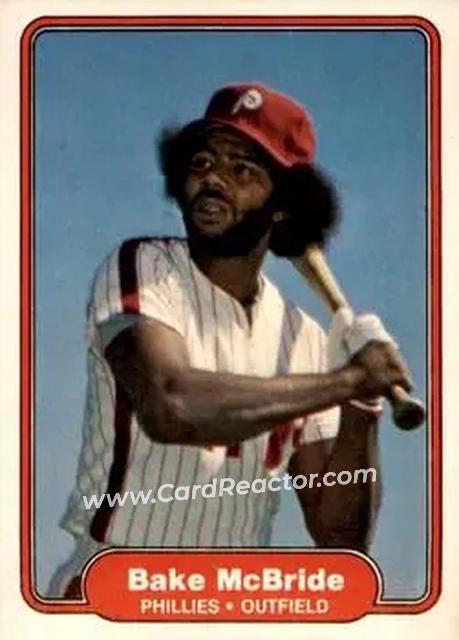 1982 Fleer #250 - Bake McBride - Philadelphia Phillies - Front