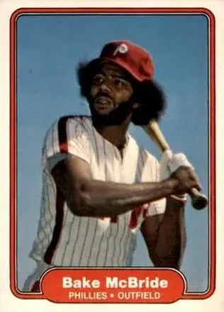 1982 Fleer #250 - Bake McBride - Philadelphia Phillies