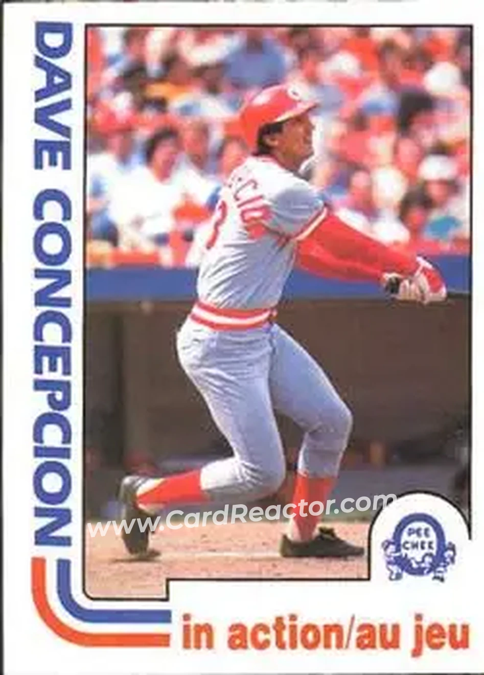 1982 O-Pee-Chee #221 - Dave Concepcion - Cincinnati Reds - Front