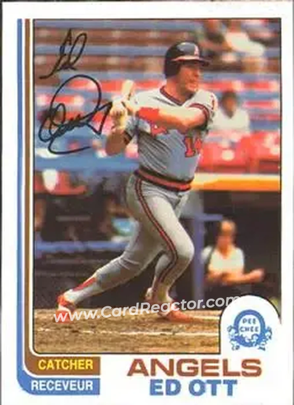 1982 O-Pee-Chee #225 - Ed Ott - California Angels - Front
