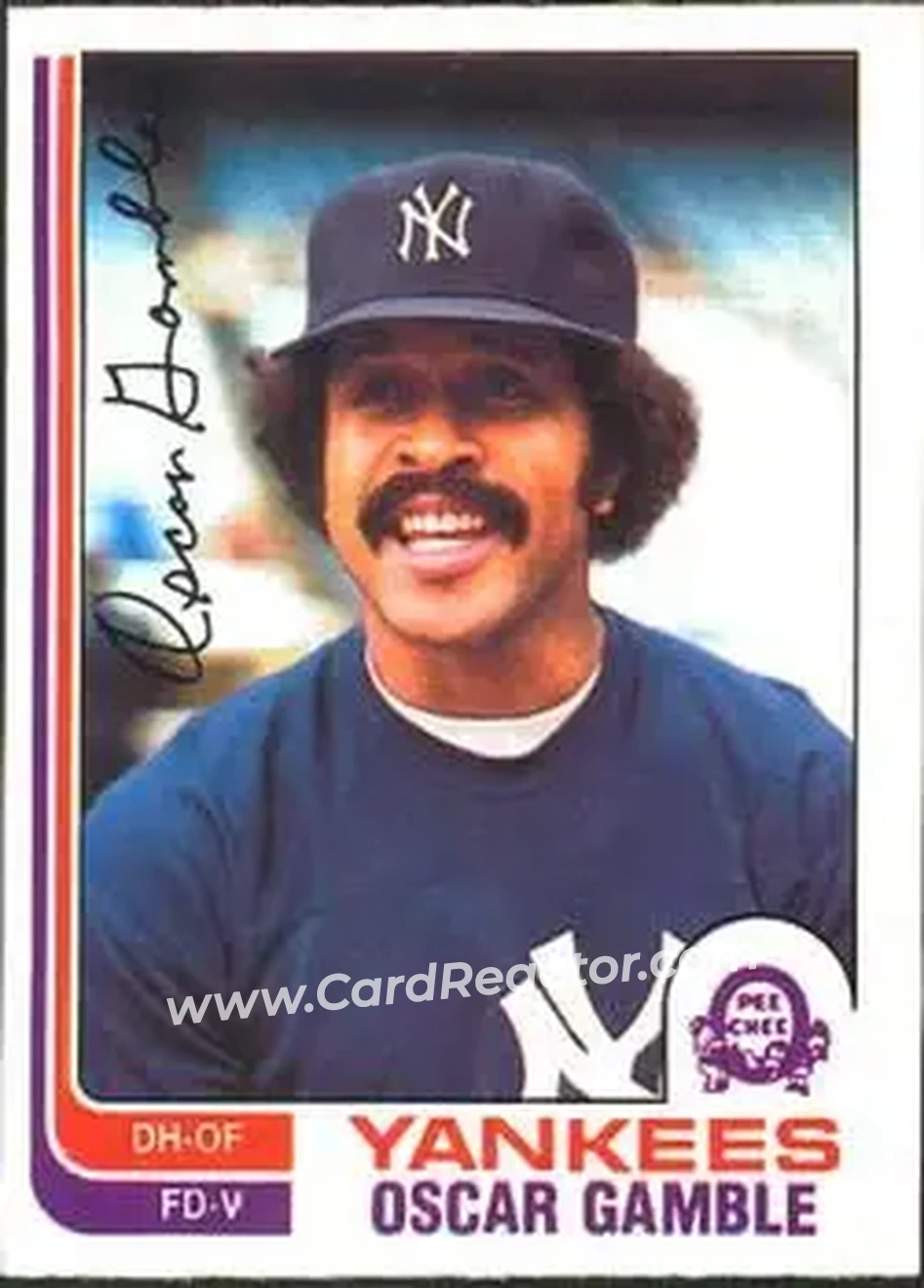 1982 O-Pee-Chee #229 - Oscar Gamble - New York Yankees - Front