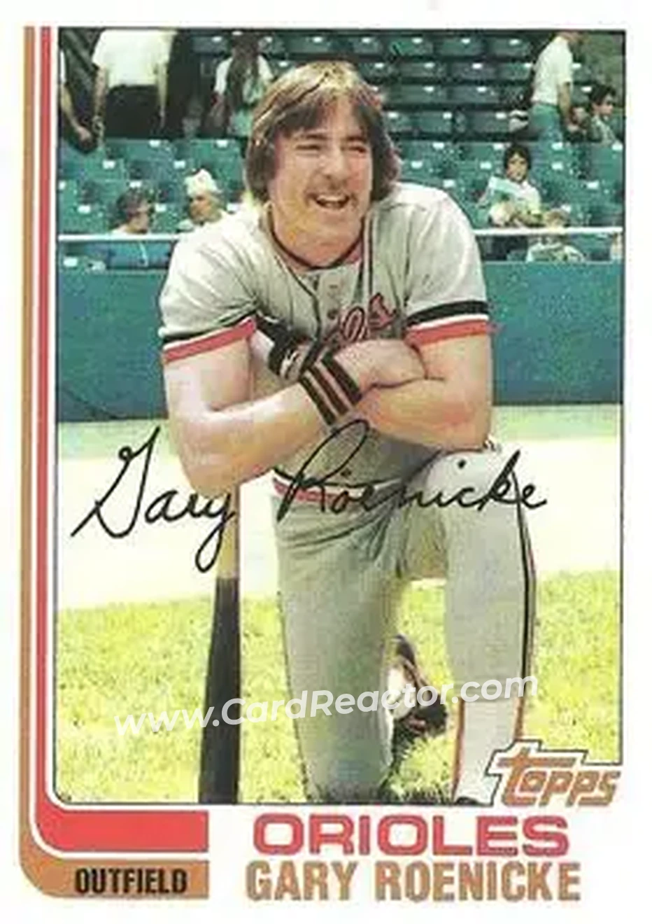 1982 Topps #204 - Gary Roenicke - Baltimore Orioles - Front