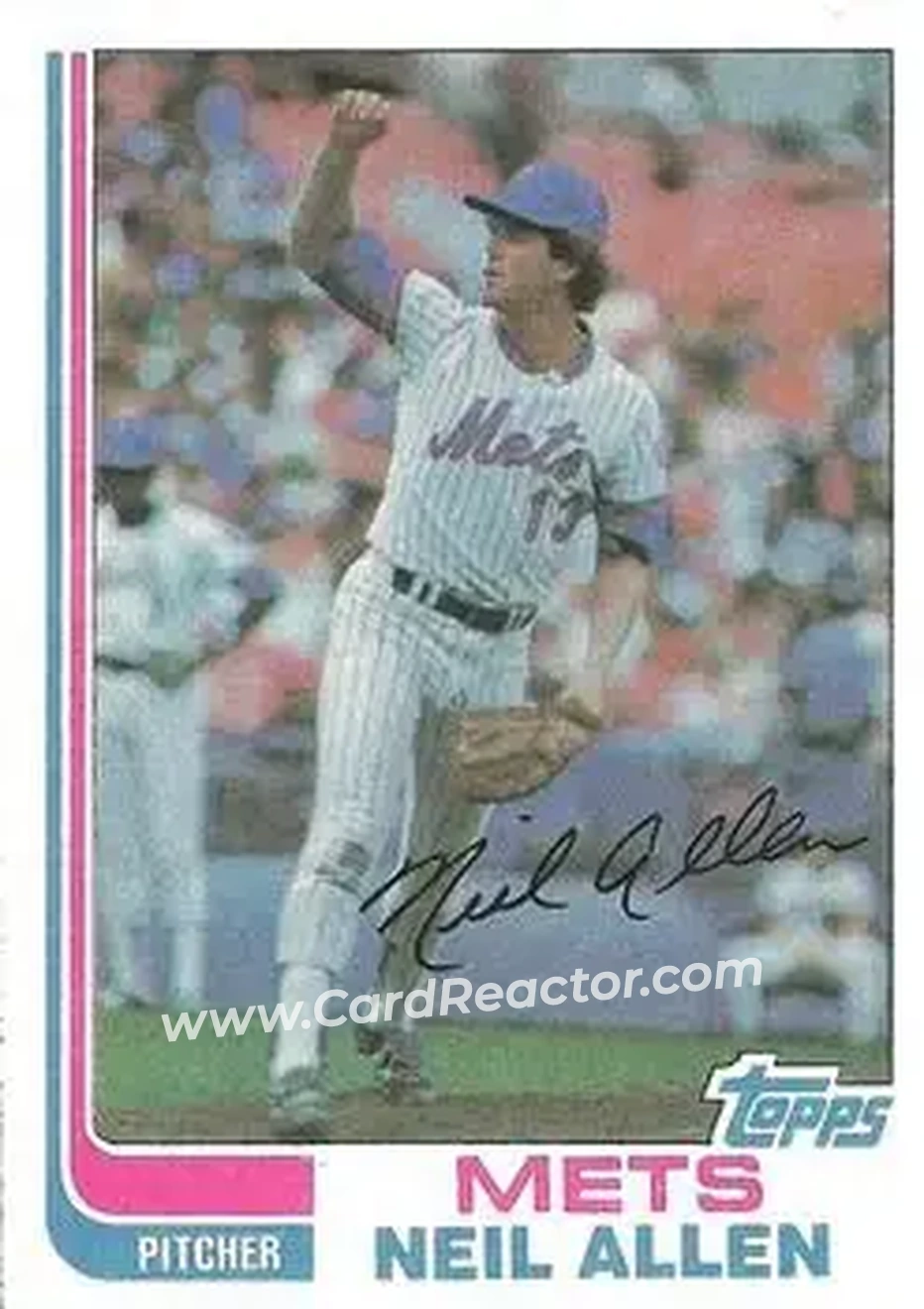 1982 Topps #205 - Neil Allen - New York Mets - Front