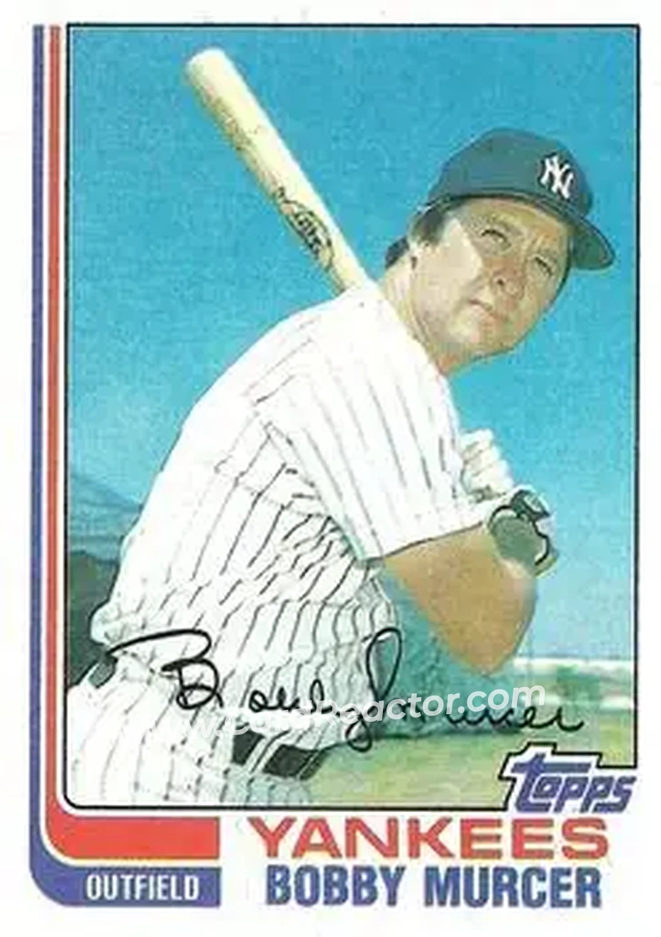 1982 Topps #208 - Bobby Murcer - New York Yankees - Front